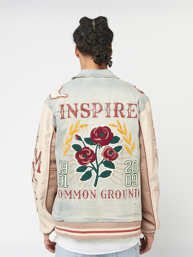 Smoke Rise, Varsity Denim Jacket, blue, Image 2 of 7