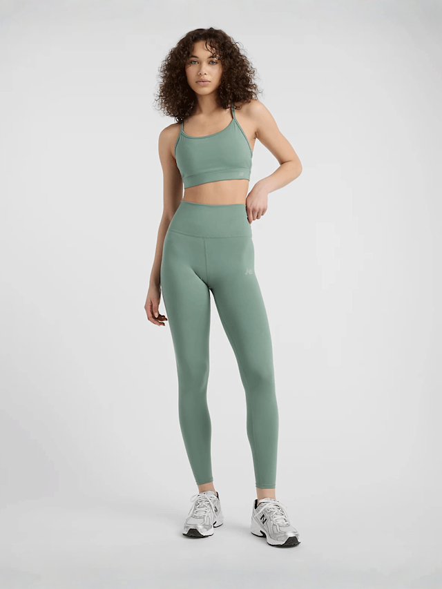 New Balance, Sleek High Rise Legging 27", green, Image 6 of 6