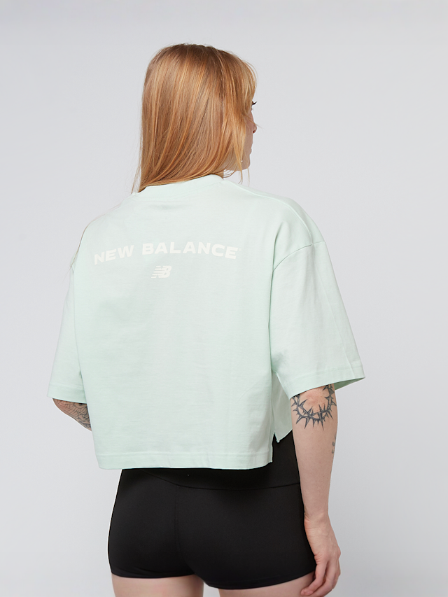 New Balance, Reimagined Oversized Waist T-Shirt, green, Image 1 of 4
