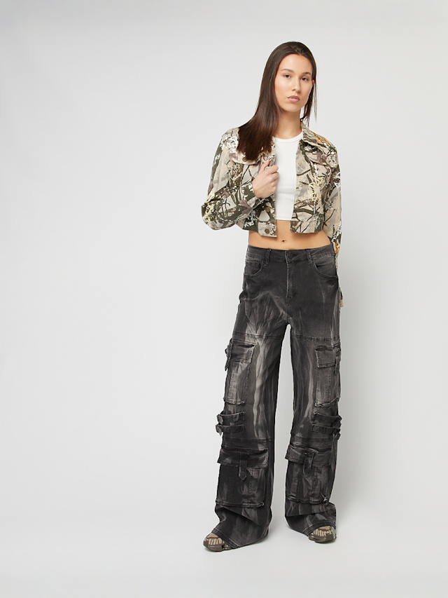 Smoke Rise, Denim Worker Jacket, zielony, Obraz 5 z 5