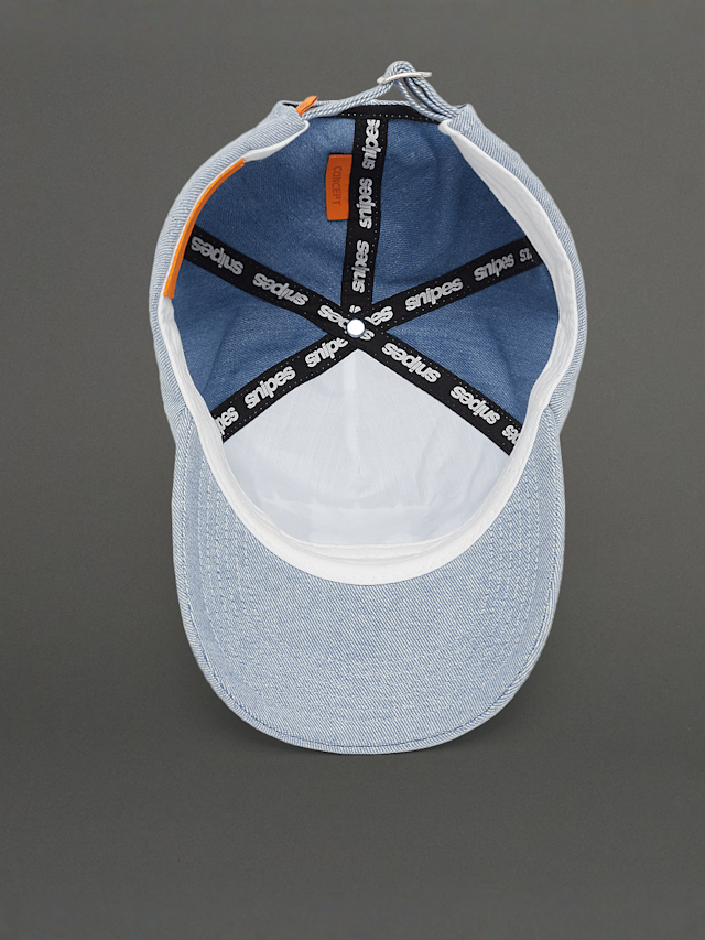 SNIPES, S Emblem Denim Cap, blue, Image 4 of 5