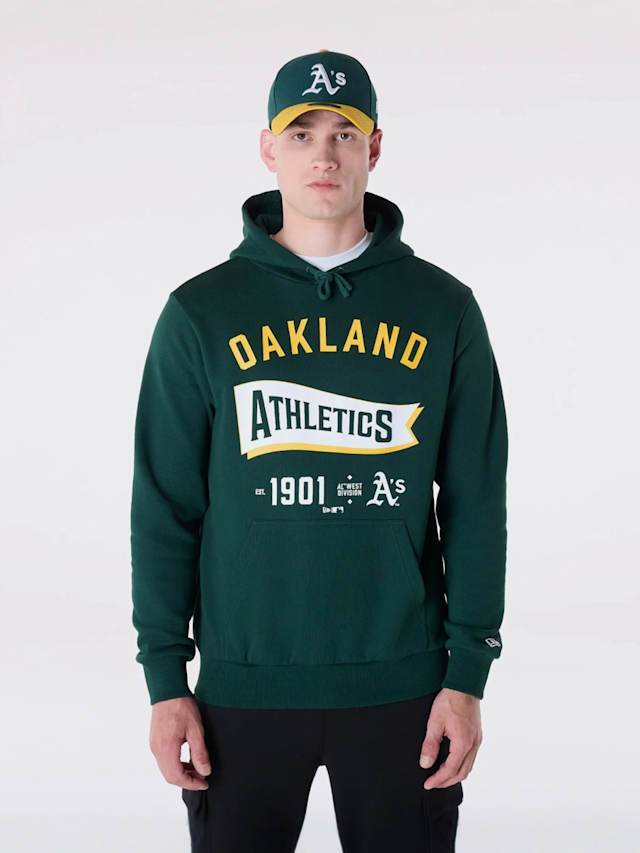 New Era, MLB Pennant Graphic Hoodie Oakland Athletics, groen, Afbeelding 1 van 4