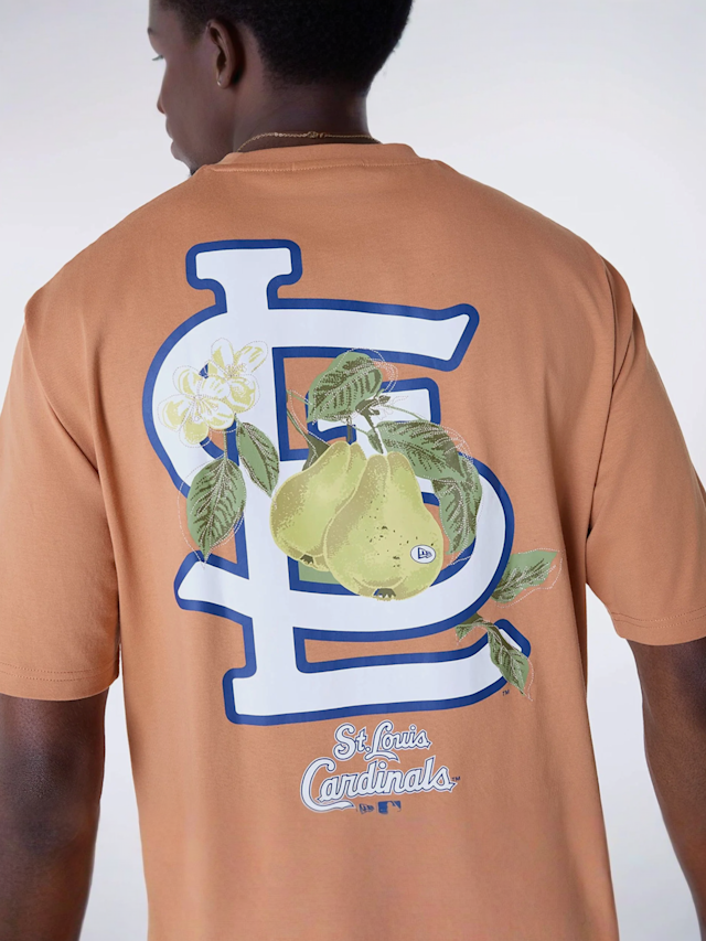 New Era, MLB Fruit Graphic Tee St. Louis Cardinals, orange, Image 4 of 5