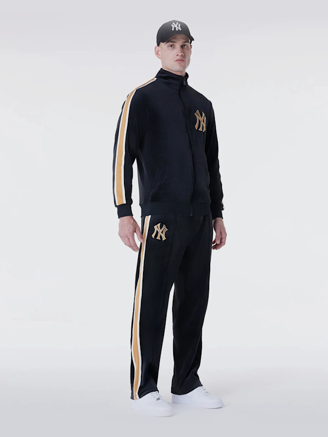 New Era, MLB Velour Track Top New York Yankees, zwart, Afbeelding 7 van 7