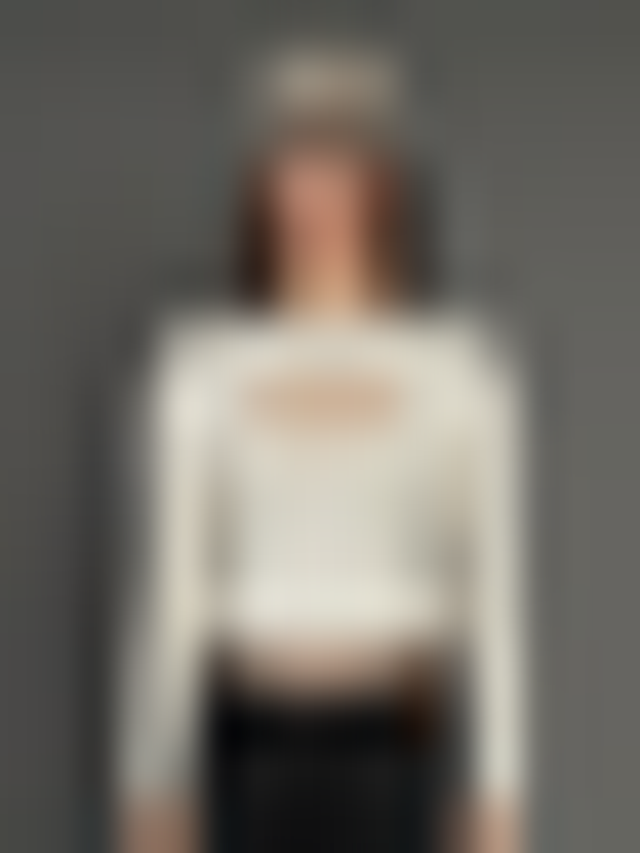 SNIPES, S Cube Cut Out Longsleeve, beige, Image 1 of 5