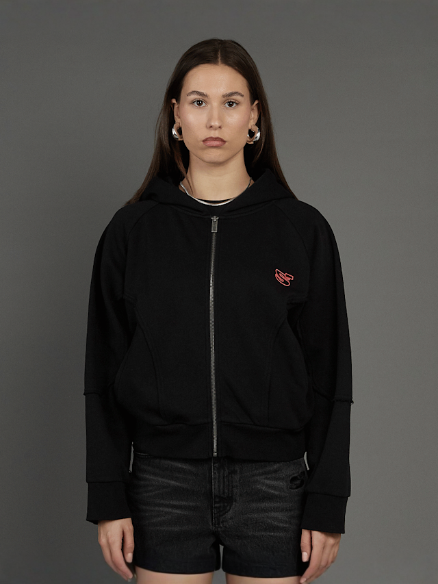 SNIPES, Snipes S Patch Oversized Hoodie, czarny, Obraz 2 z 6