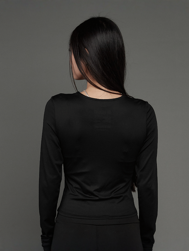 SNIPES, S Cube Cut Out Longsleeve, black, Image 2 of 5