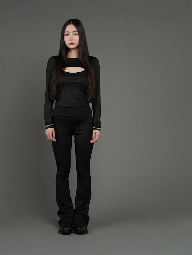 SNIPES, S Cube Cut Out Longsleeve, black, Image 5 of 5