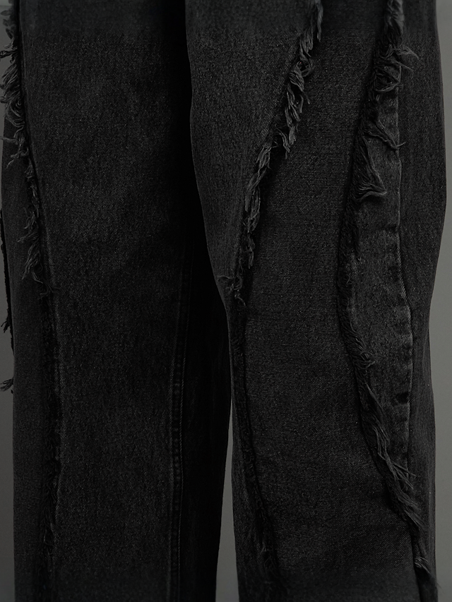 SNIPES, S Cube Inside Out Baggy Denim, szary, Obraz 5 z 7