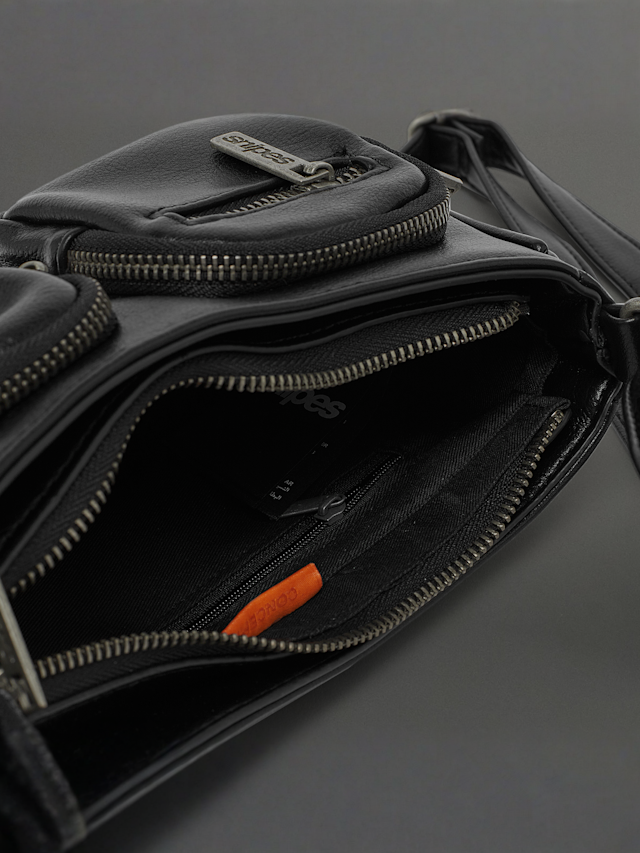 SNIPES, PU Handbag, zwart, Afbeelding 5 van 6