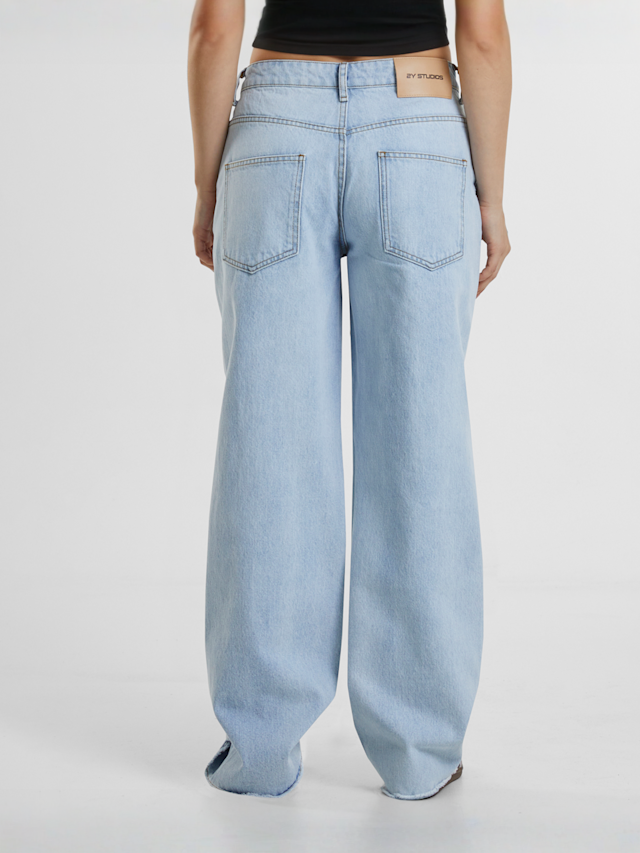 2Y STUDIOS, Auran Ripped Baggy Jeans, blue, Image 2 of 5