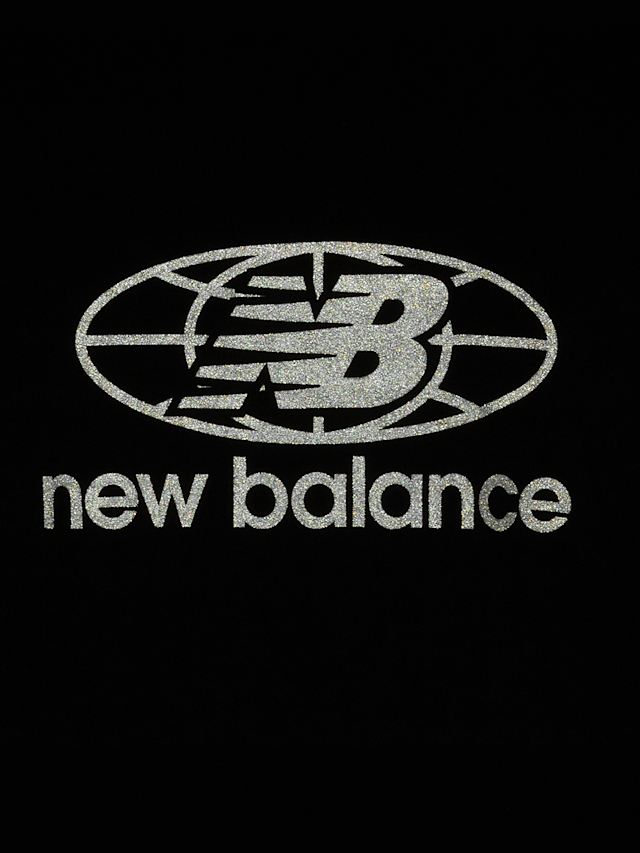 New Balance, Reflective Globe Graphic Tee, black, Image 4 of 5