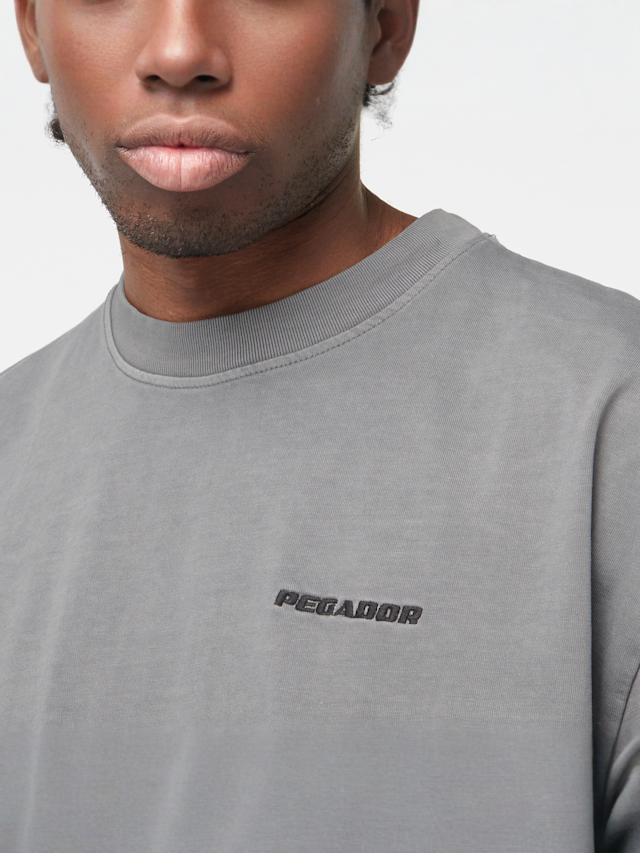 Pegador, Logo Oversized Tee, grey, Image 3 of 4