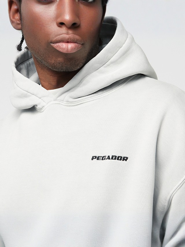 Pegador, Logo Oversized Hoodie, grey, Image 3 of 4