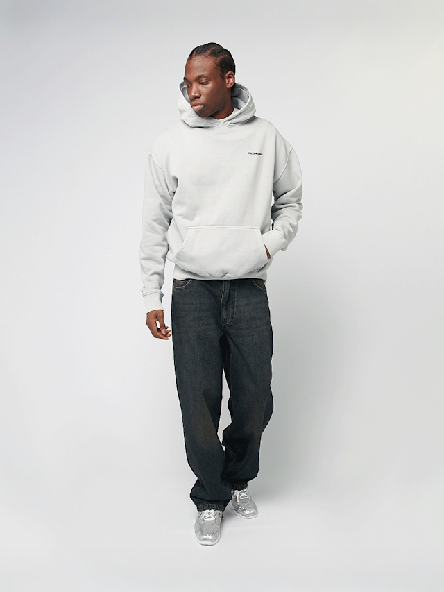 Pegador, LOGO OVERSIZED HOODIE WASHED BLACK, grey, Image 4 of 4