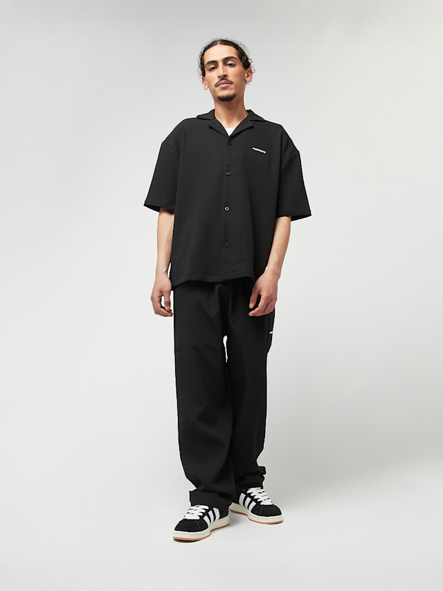 Pegador, Troy Plissee Summer Shirt, black, Image 4 of 4