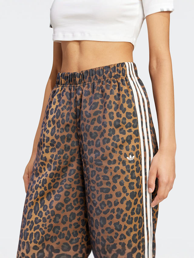 adidas Originals, Wide Leg Satin Joggers, brown, Image 3 of 5