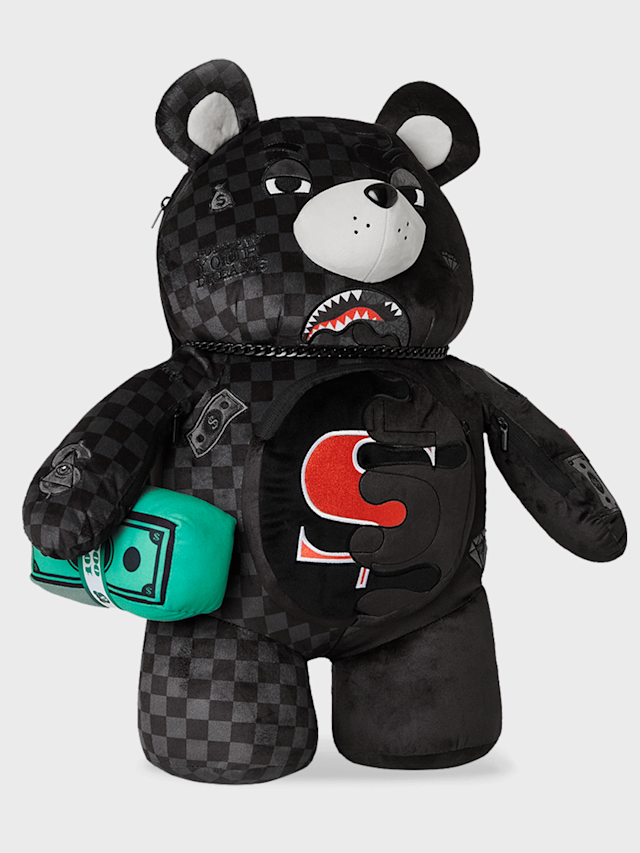 SPRAYGROUND, Speed Shark Side Swipe Moneybear Backpack, black, Image 2 of 7