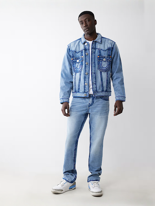 True Religion, Ricky Rope Stitch Flap, blue, Image 4 of 4