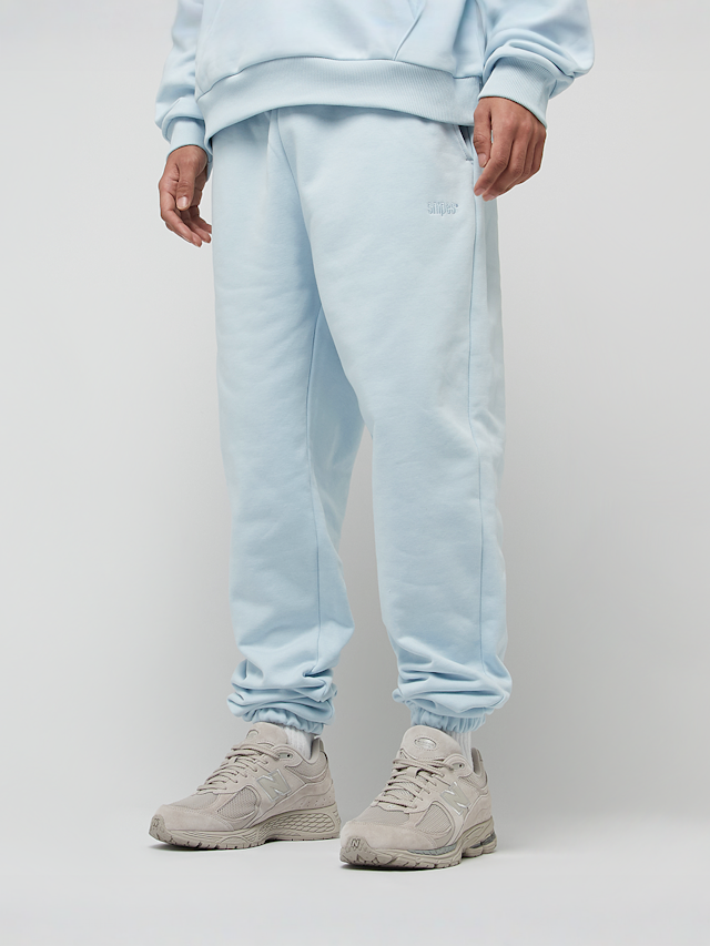 SNIPES, Small Logo Essential Oversized Sweat Pants, blue, Image 1 of 4