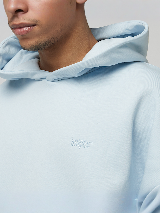 SNIPES, Small Logo Essential Oversized Hoodie, blue, Image 3 of 4