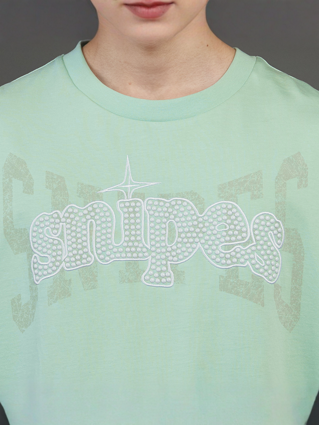 SNIPES, Snipes Studs Oversized Tee, green, Image 3 of 5