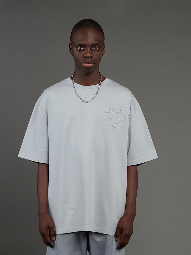 SNIPES, S Emblem Tee, grey, Image 2 of 6