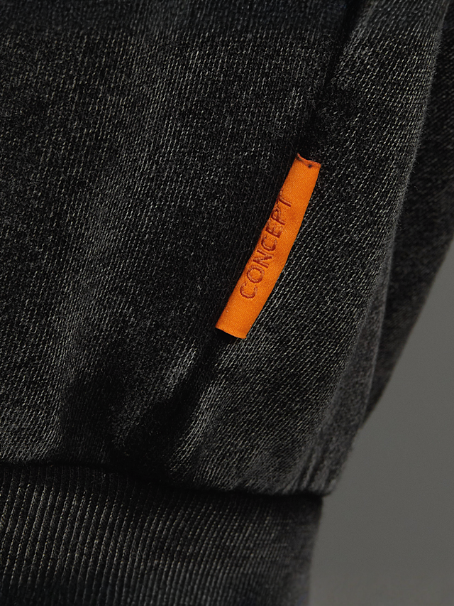 SNIPES, S Emblem Inside Out Oversized Zip Hoodie, black, Image 5 of 7