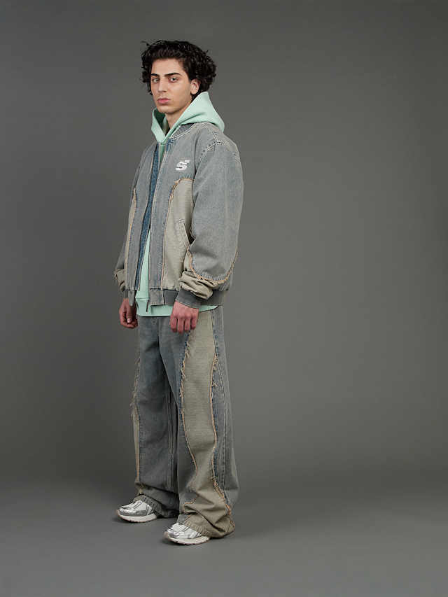 SNIPES, S Cube Inside Out Baggy Denim, blue, Image 7 of 7