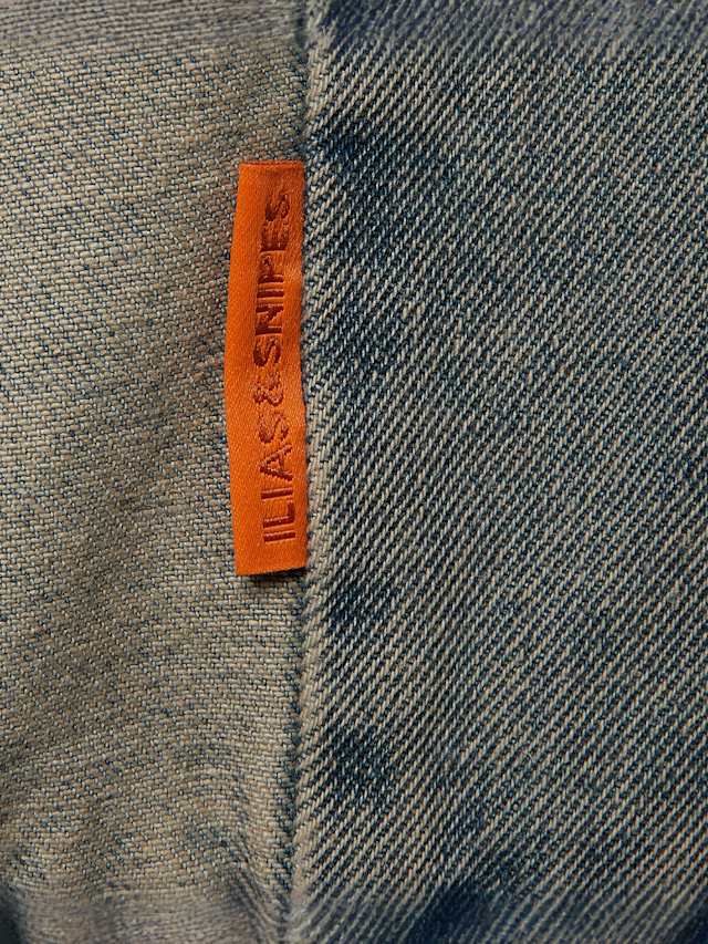 SNIPES, S Emblem Inside Out Denim Jacket, blue, Image 5 of 7