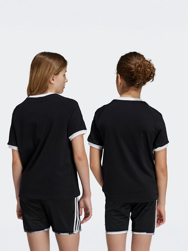 adidas Originals, 3-Streifen T-Shirt, czarny, Obraz 2 z 5