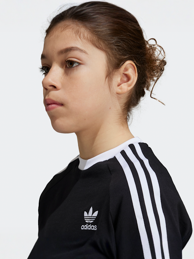 adidas Originals, 3-Streifen T-Shirt, zwart, Afbeelding 3 van 5