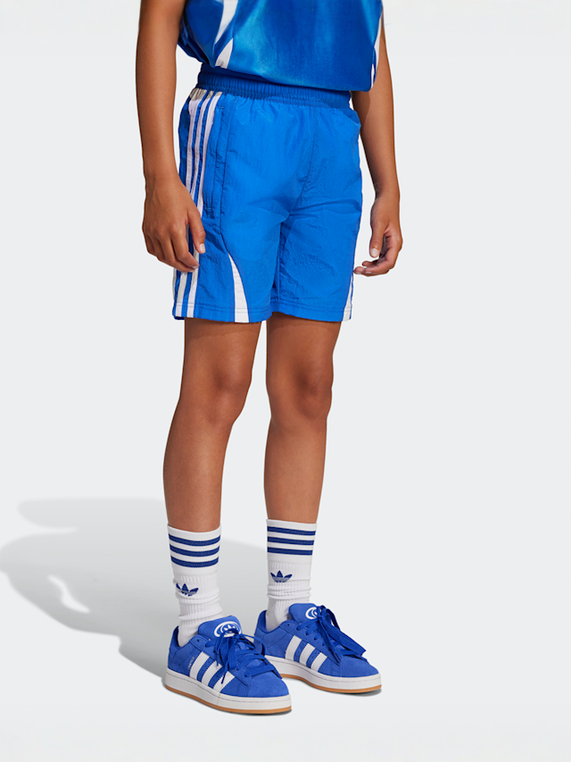 adidas Originals, Woven 3-Streifen Short, blauw, Afbeelding 1 van 5