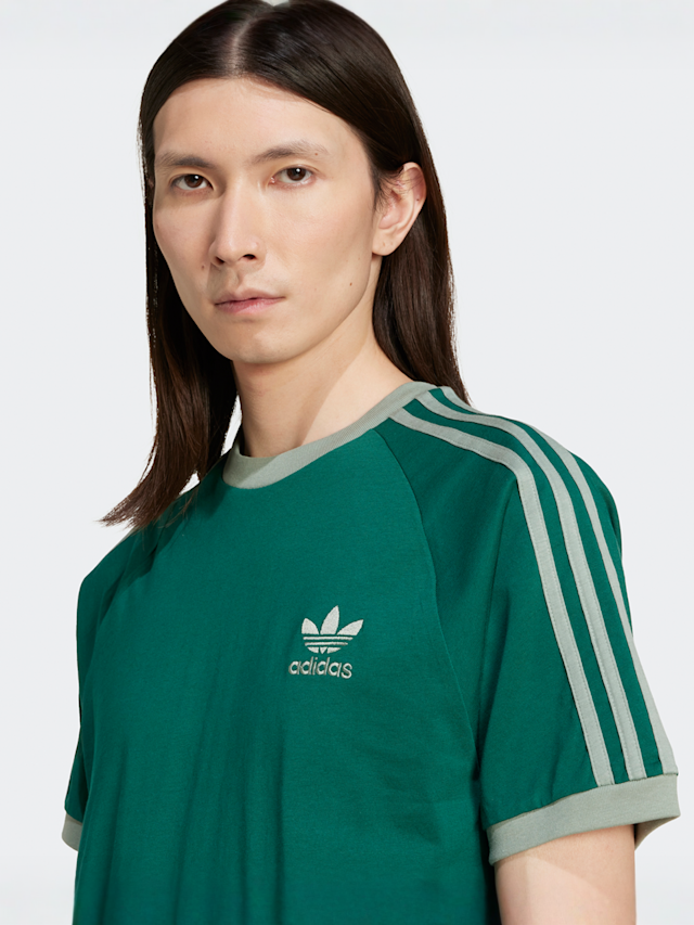 adidas Originals, 3-Stripes Tee, green, Image 3 of 5