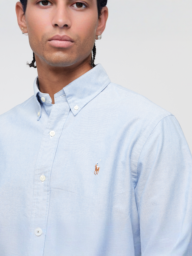 Polo Ralph Lauren, Long Sleeve Sport Shirt, blue, Image 3 of 4