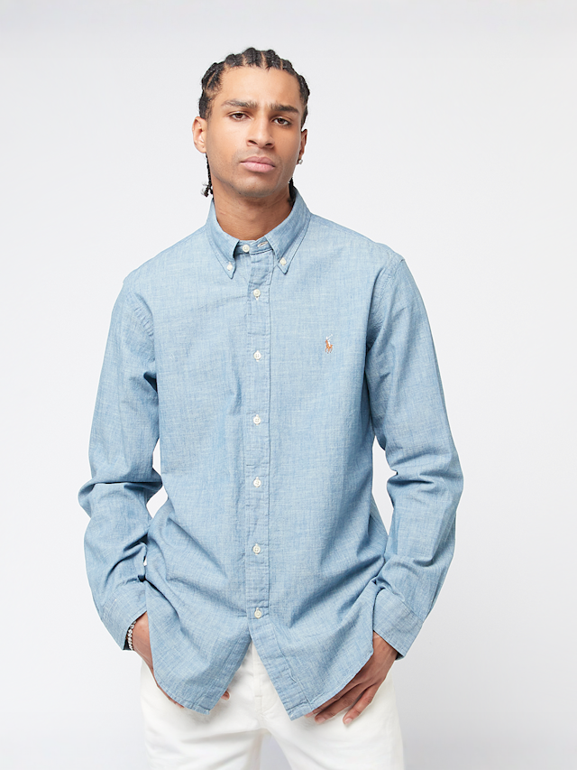 Polo Ralph Lauren, Long Sleeve Sport Shirt, blue, Image 1 of 4