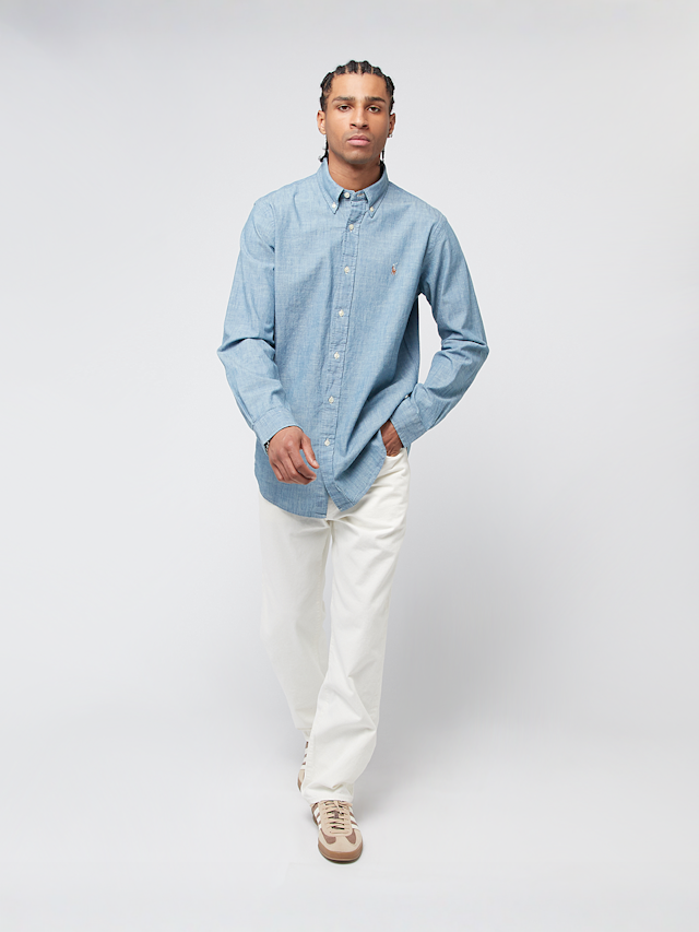 Polo Ralph Lauren, Long Sleeve Sport Shirt, blue, Image 4 of 4