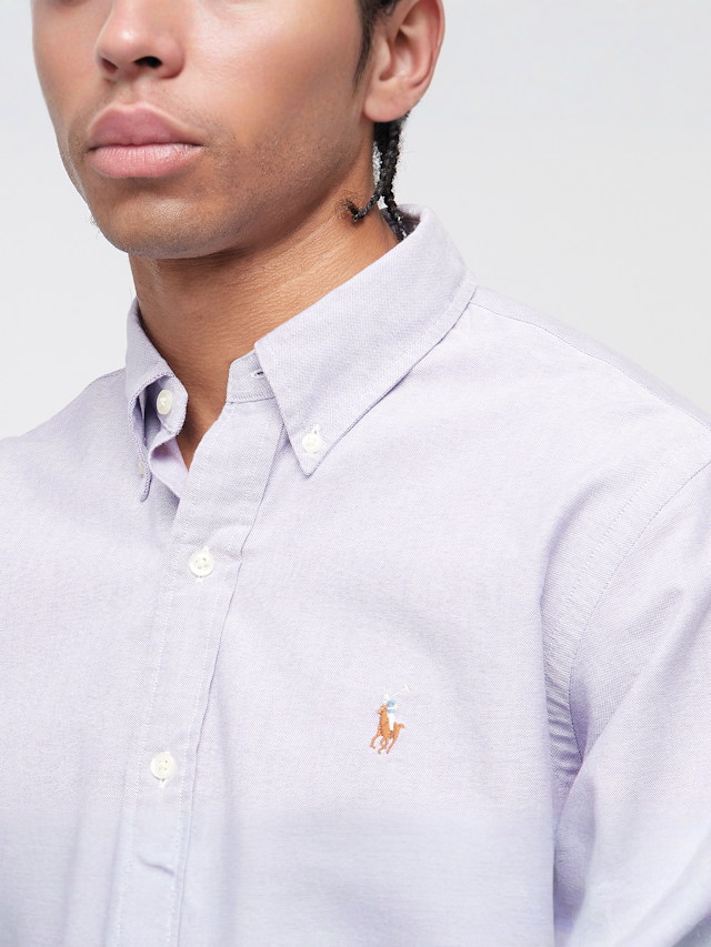 Polo Ralph Lauren, Long Sleeve Sport Shirt, purple, Image 3 of 4