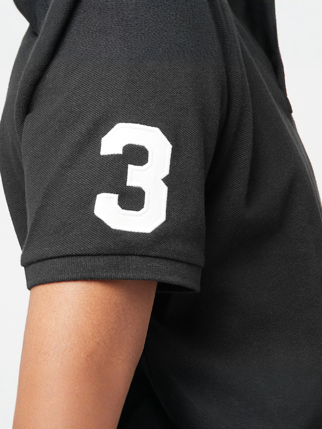 Polo Ralph Lauren, Short Sleeve Knit Polo Shirt, black, Image 4 of 5