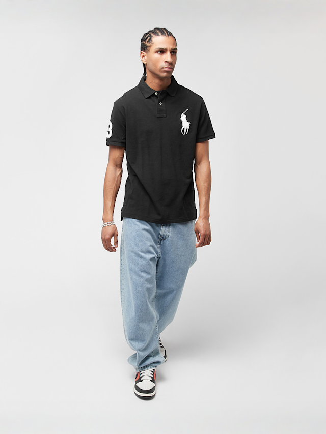 Polo Ralph Lauren, Short Sleeve Knit Polo Shirt, black, Image 5 of 5