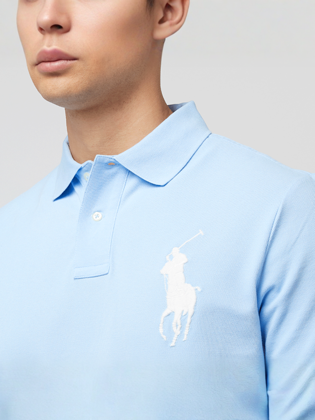 Polo Ralph Lauren, Shortsleeve Polo Shirt, blue, Image 3 of 5