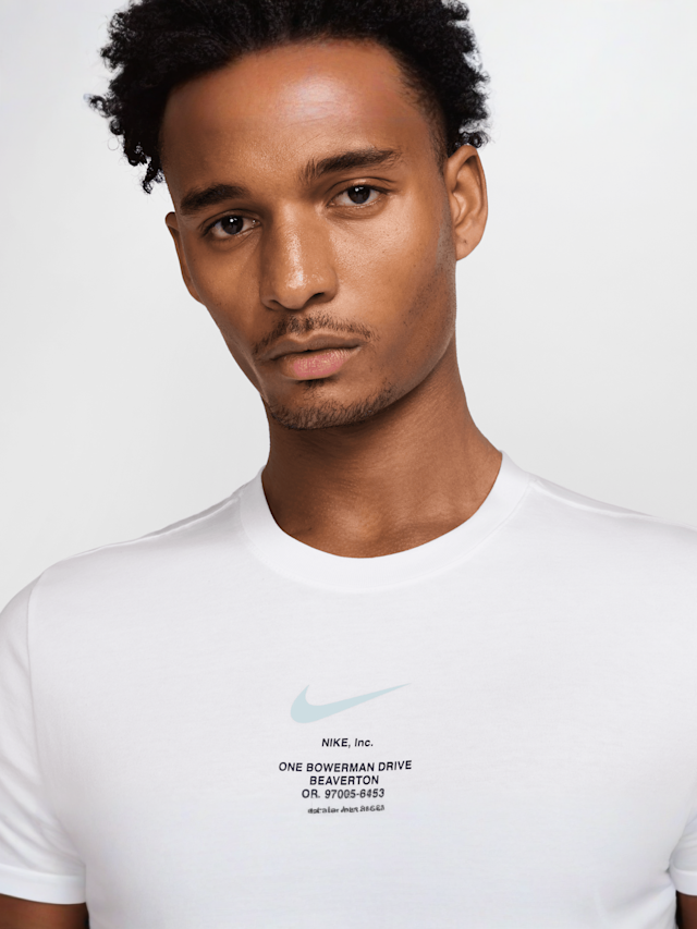 Nike, Sportswear Athletic Tee, white, Image 3 of 4