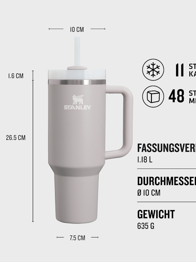 Stanley, The Quencher H2.0 Flowstate Tumbler | 1,2L, grijs, Afbeelding 3 van 3