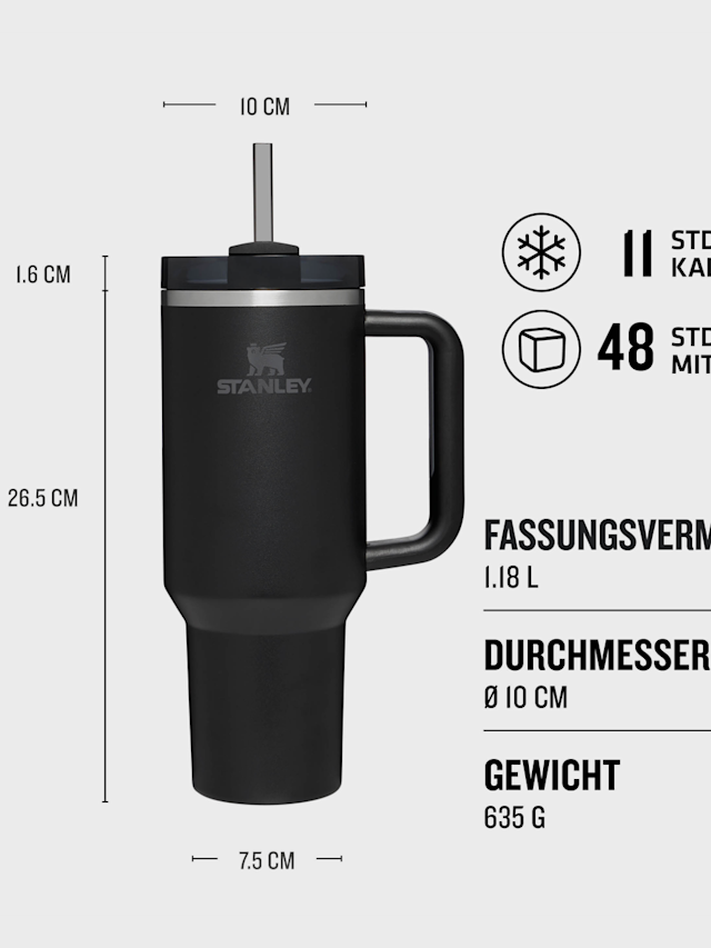 Stanley, The Quencher H2.0 Flowstate Tumbler | 1,2L, czarny, Obraz 4 z 4