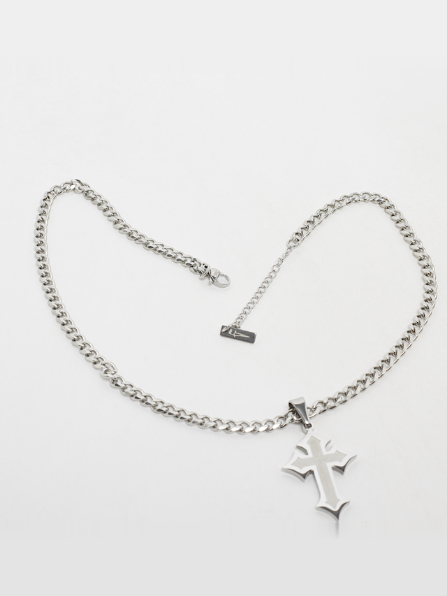 fainz, Frozen Cross Chain, silver, Image 2 of 3