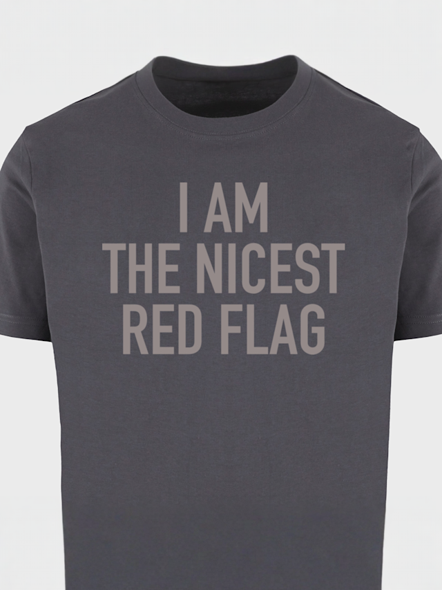 Mister Tee, Nicest Red Flag Tee, grey, Image 3 of 3