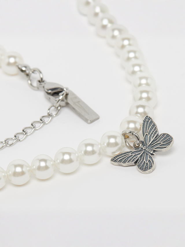 fainz, 925 Butterfly Pearl Chain, silver, Image 2 of 4