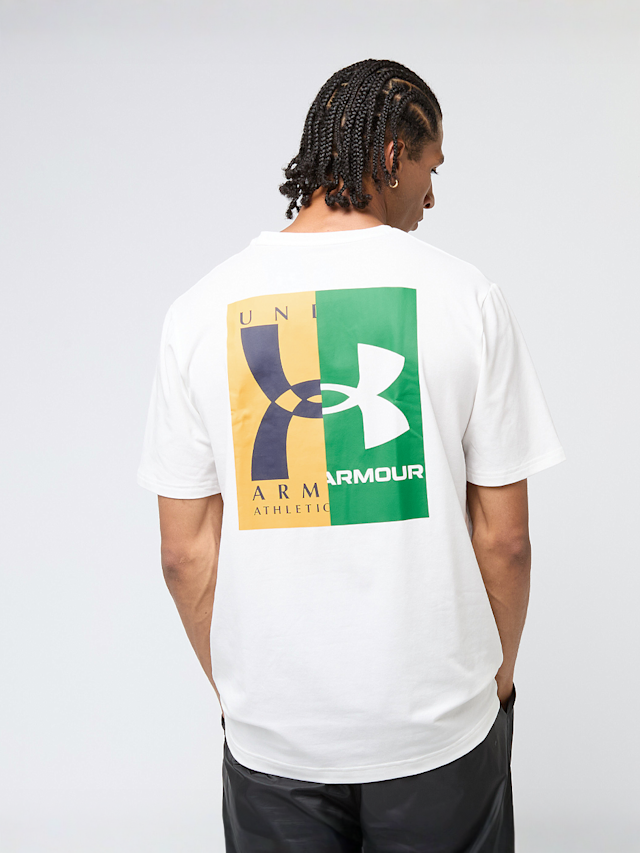 Under Armour, Evol Logo Shortsleeve Shirt, wit, Afbeelding 1 van 5