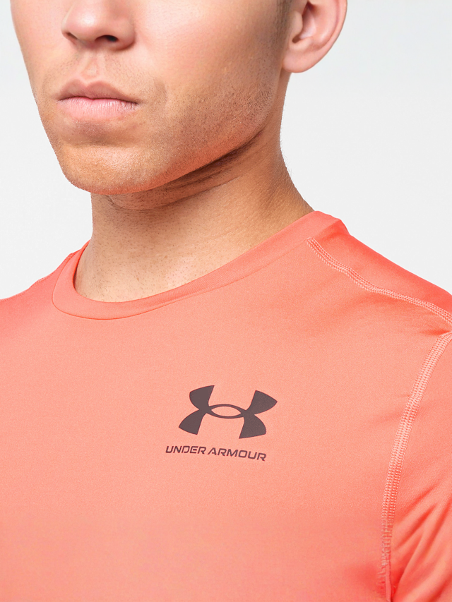 Under Armour, Heatgear Fitted Shortsleeve, orange, Image 3 of 5