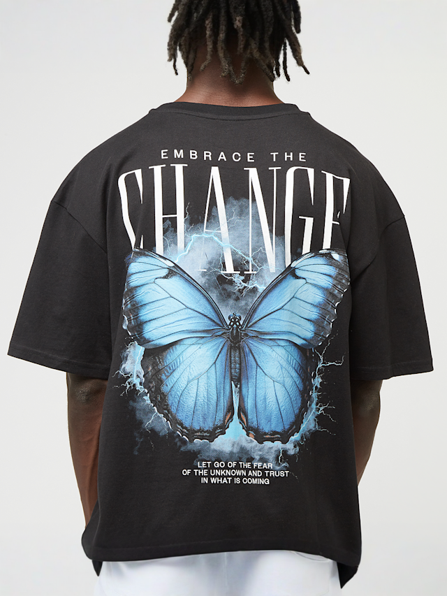 Mister Tee, Embrace Change Oversize Tee, black, Image 4 of 5